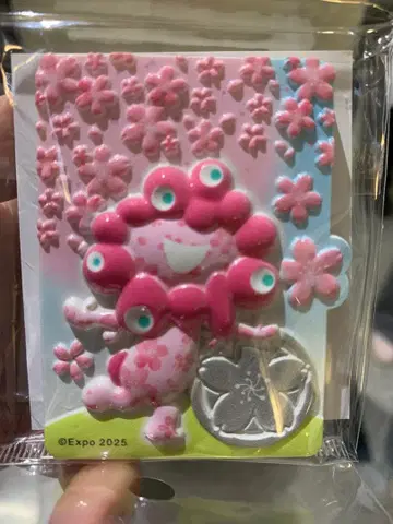 오사카 간사이 엑스포 2025 마그넷 핑크 미야쿠미야쿠 벚꽃 버전
