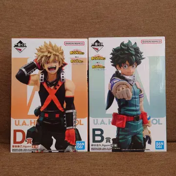 나의 히어로 아카데미아 피규어 2체 세트 (바쿠고, 미도리야)