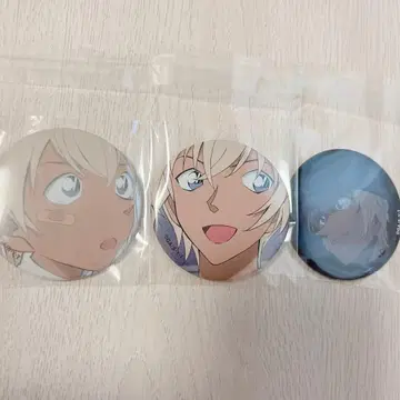 코난 플라자 캔뱃지 아무로 토오루 후루야 레이