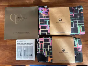 [미개봉 새상품] JAL 어메니티 헤라보니 파우치 2개 세트 덤 포함