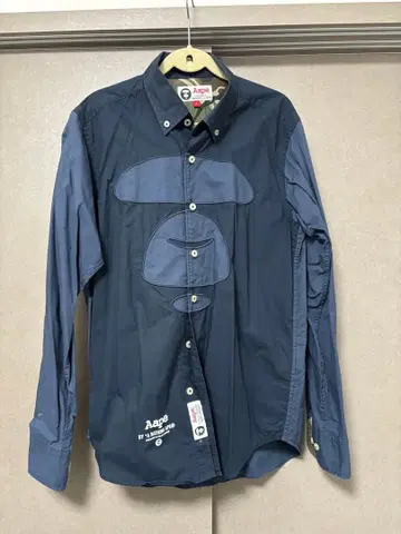 Aape 긴팔 셔츠 네이비 S