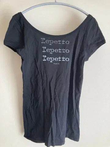 Repetto 블랙 반팔 티셔츠