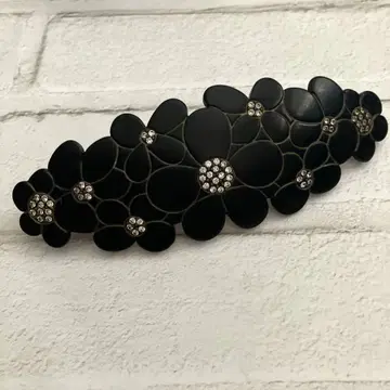 앤티크 플라워 모티브 머리핀 프랑스제