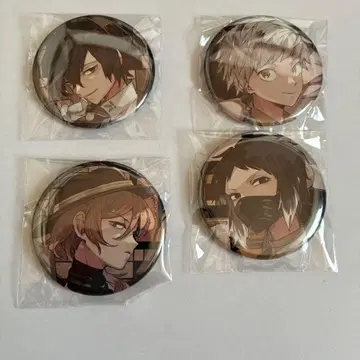 문호 스트레이독스 캔뱃지 4개 세트 게이머즈 겨울의 책 축제