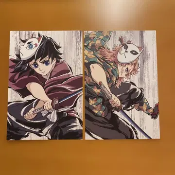 귀멸의 칼날 전 집중전 막간화 엽서 토미오카 기유 사비토