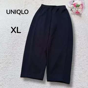 [ 유니클로 UNIQLO ] 드라이 맨투맨 커브 저지 팬츠 블랙 XL
