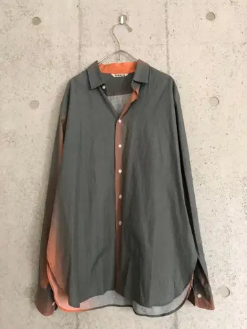 AURALEE WASHED FINX GRADATION DYED SHIRT