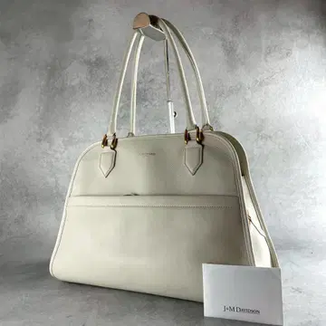 J&M Davidson Bureau Bag Leather White