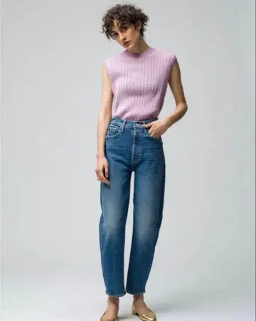 MOTHER x 론 헤르만 별주 테이퍼드 데님 사이즈 26