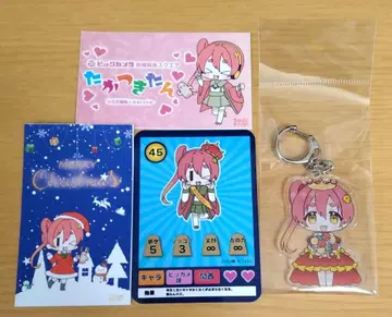 빅카메무스메 타카츠키땅 아크릴 키링 & 트레이딩 카드 & 명함 2장