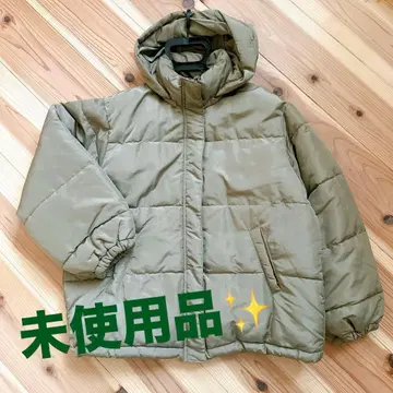 INGNI 후드 부착 아우터 카키 베이지 M