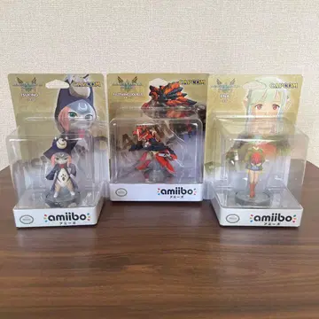 몬스터 헌터 amiibo 피규어 3개 세트
