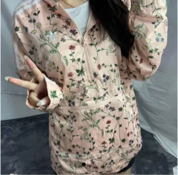 adidas originals botanical 윈드브레이커 후드티