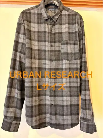 URBAN RESEARCH 체크 긴팔 셔츠 40 L 사이즈