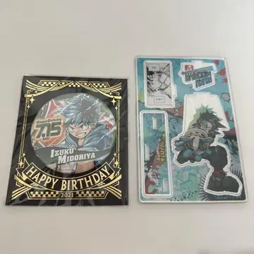 미도리야 이즈쿠 생일 아크릴 스탠드 캔뱃지 세트 2021