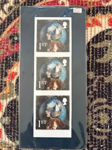 영국 1st 클래스 우표 디자인 아트