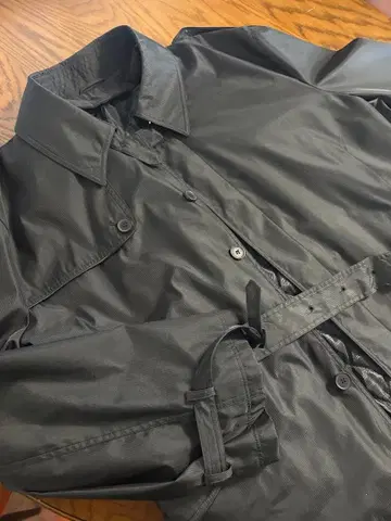 DANIEL DODD 블랙 트렌치코트 이너 베스트 포함 5L