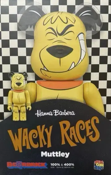 베어브릭 WACKY RACES MUTTLEY 켄켄 400%