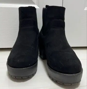 블랙 첼시 부츠 사이드 고어 부츠 하이힐