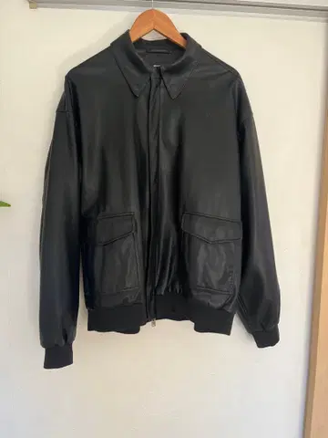 CITEN 레더라이크 자켓 블랙 L