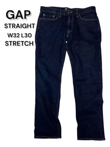 GAP STRAIGHT STRETCH W32 L30 셀비지