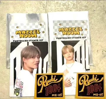 MAZZEL 마제베야 포토 카드 스티커 세트 류키 2장 세트