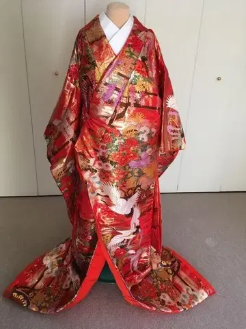 우치카케 결혼 일본 의류 빨간색 우치카케 일본 의류 결혼