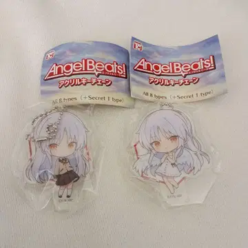 AngelBeats! 엔젤비트 아크릴 키체인 2개 세트