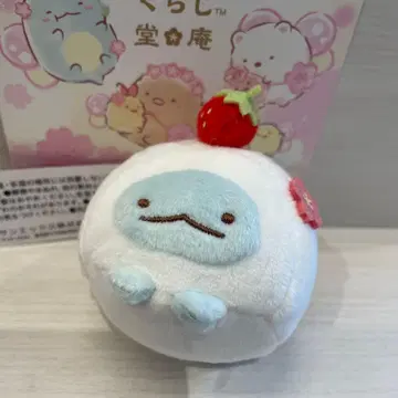 딸기 다이후쿠 매달린 봉제 인형 토카게 스미코구라시당 화과자 다이후쿠