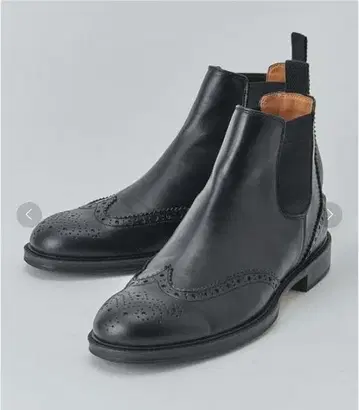 [ UNITED ARROWS ] 윙팁 사이드 고어 부츠