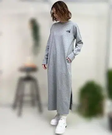 THE NORTH FACE/더 노스 페이스 긴팔 원피스 자수