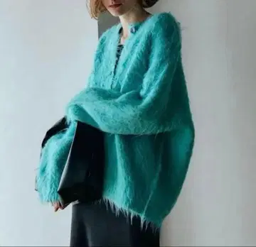 새상품급 [COCO DEAL] 알파카 혼방 기모 가디건