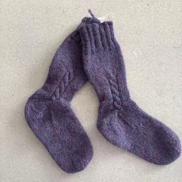 Scrumpcious 핸드니트 양말 보라색 계열 No.13