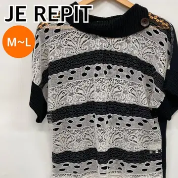 JE REPIT 상의 반팔 니트 레이스 M~L [ CT1975 ]