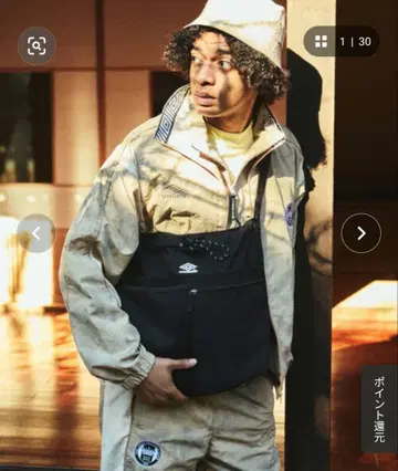 UMBRO x FREAK'S STORE/엄브로 나일론 코드 부착 백