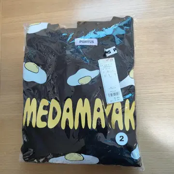 PUNYUS MEDAMAMAK 블랙 맨투맨 사이즈 2