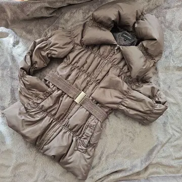 QUEEN'S COURT 브라운 다운 자켓 사이즈 2