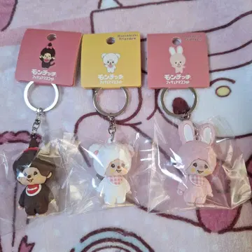 몬치치 피규어 마스코트 키링 3종 세트 새상품 정품