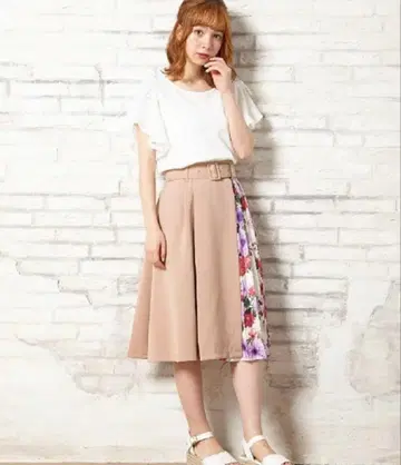 INGNI 꽃무늬 롱 스커트