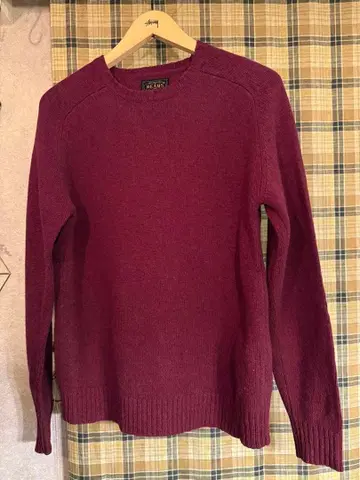 새상품급 BEAMS+ 빔즈 울 100% 크루넥 스웨터 M