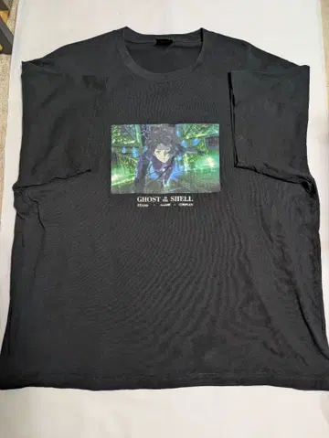 GHOST IN THE SHELL 티셔츠 3XL 블랙 덤 포함