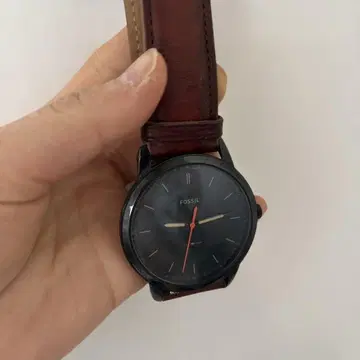 FOSSIL 쿼츠 손목시계 블랙/브라운