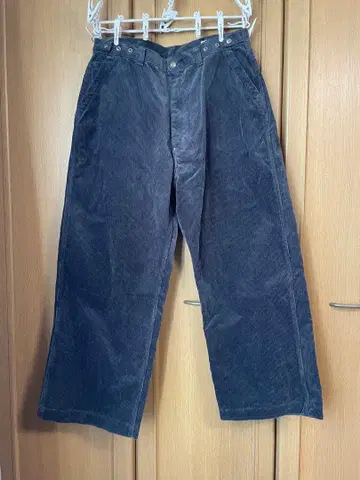 오디너리핏츠 코듀로이 벨 팬츠 그레이 32