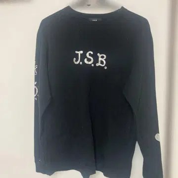 J.S.B. 롱 슬리브 티셔츠 (S) 블랙