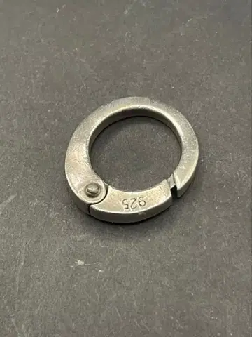 실버 925 스냅식 키링 카라비너 키링 클립 빅