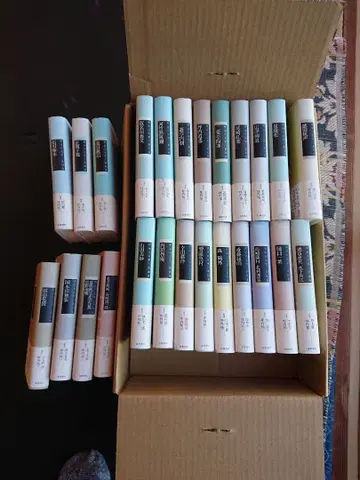 메이지 문학 치쿠마 전 25권 전권 세트 등 눌림 관리005