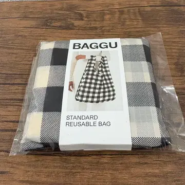 익일 배송 미개봉 새상품 BAGGU STANDARD 체크 에코백