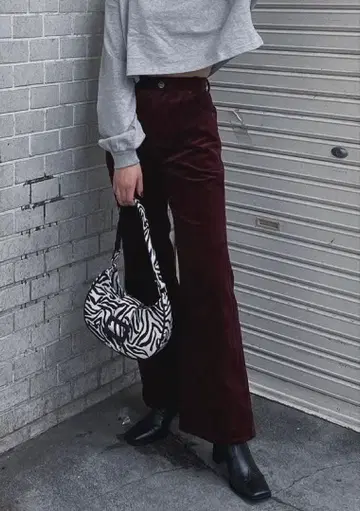 LAGUA GEM FLARE CORDUROY PANTS