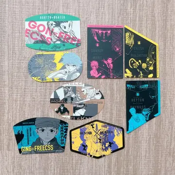 헌터헌터 오리지널 컷 스티커 8장 세트