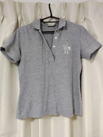 MONCLER 그레이 피케 셔츠 S 사이즈